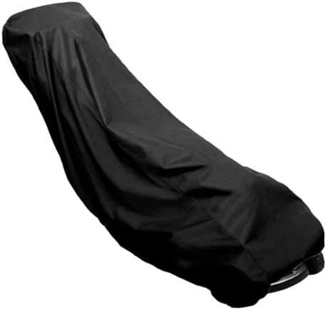 Turodeuo 1 Pcs Push Mower Cover Outdoors Heavy Duty Polyester Oxford Waterproof Lawn Mower Cover Black Uv, Dust, Wind Protection