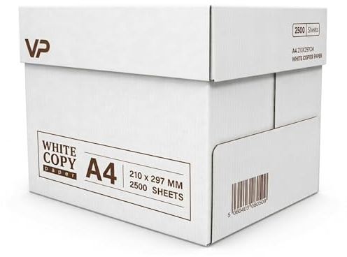 Value Plus A4 Copier Paper Multipurpose Printer Paper 5 Reams 2500 Sheets