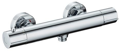 Edouard Rousseau - Mitigeur Thermostatique Douche AKILA - Corps Froid - Sécurité 38 °C - Débit 9,5 L/min - 7 Finitions Disponibles (Chromé)