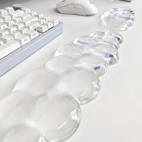 Yamobi Cloud Wrist Rest Set, Handballenauflage Tastatur & Maus, Weiche Gel Handauflage Tastatur als Wrist Rest Keyboard für ergonomischen Schreibtisch Komfort