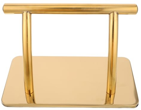 CALLARON Repose-Pieds Robuste en Métal Doré pour Fauteuil de Barbier – Accessoire de Siège de Salon de Coiffure Compatible – Pédale Stable pour Tabouret de Spa et Équipement Professionnel
