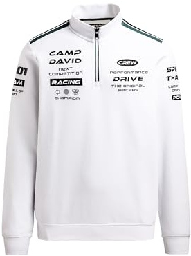 Camp David Herren Troyer-Sweatshirt aus Interlock mit Rubber Artworks