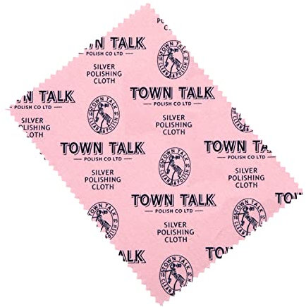 TOWN TALK 315543 Kit de nettoyage – Application : argent – 2 lingettes humides et 1 chiffon de polissage – Produit de qualité – Permet de reproduire vos bijoux – 12,5 x 17,5 cm