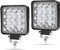 Kraumi LED Arbeitsscheinwerfer, 2 X 48W Quadrat LED Offroad Zusatzscheinwerfer 12V 24V Scheinwerfer IP67 Wasserdicht Rückfahrscheinwerfer für Trecker Bagger SUV, UTV, ATV