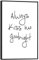 REINDERS Gerahmtes Bild, Liebe, Schlafzimmer, Bilder, Wanddeko, Room Decor, MDF, Schwarz-Weiß, 30x20cm