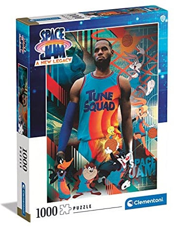 Clementoni - 39627 - Jigsaw puzzle Space jam 2-1000 pieces - jigsaw puzzle movie - Made in Italy, jigsaw puzzle for adults