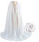WANSSY® moderner Chiffonschal lang Schal Stola Tuch für Hochzeit Abendkleid in verschiedenen Farben Größe XXL (Weiß)