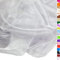 TOLKO 1m Organza Stoffe zum Nähen Meterware | Hauch Zart, Fein, Durchsichtig | zum Dekorieren Basteln 145cm breit | Leichter Glanz Stoff für Gardine Vorhänge Tischdecken Deko Schals (Silber)