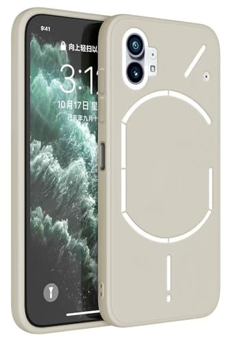 Topme Handyhülle Hülle Fur NothingPhone (1) / NothingPhone 1 (6.55 Inches) Case Schutzhülle, Hautschutz Aus TPU Silikonhülle - Altweiß