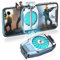 Portable Mobile Phone Cooling Fan, Hilloly Phone Cooler Radiator, Mobile Phone Refrigeration Radiator Cell Phone Cooler Quickly Cooling Games Live Artifact Compatible with All Mobile Phones 4-7 inch