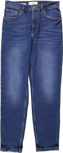 Mango Damen Jeans Mom Comfort Ankle blau Gr. 36