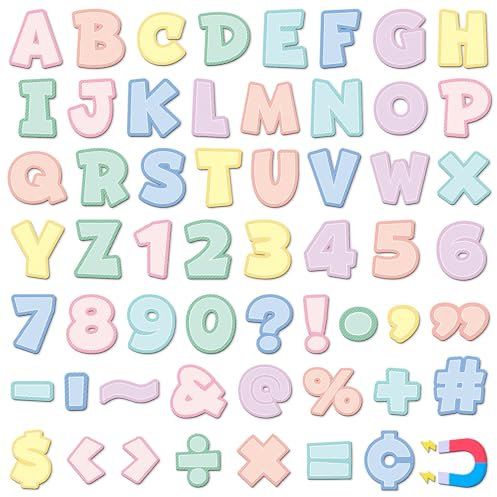 Engrowtic Magnetische Buchstaben und Zahlen, 5,1 cm, magnetisches Buchstaben-Set für Klassenzimmer, Whiteboard, Kühlschrank, Schulanfang, magnetischer Alphabet-Buchstaben für Kleinkinder,