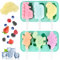 2 Piezas Moldes de Helado,Moldes Helados Silicona,Moldes para Helados Silicona,Moldes Reutilizables para Tartas,Molde para Helado con Forma de Dinosaurio,Molde de Helado Reutilizable,para Hacer Helado