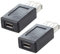 TsoLay Lot de 2 adaptateurs USB 2.0 type A vers micro USB B , noirs