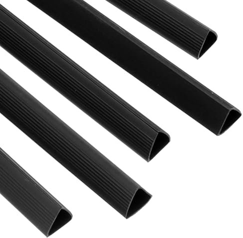 PATIKIL 10Pcs Binding Bars, 15mm Binding Bars Slide Grip 120 Sheets Capacity A4 Size Report Binder Triangle Presentation Binder for Report Cover Resume, Black