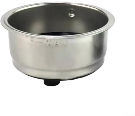 Bulevisiter Stainless Steel Coffee Machine Filter Basket 51mm - Compatible with For Morphy Richards, For Derlla, KONKA, Dolim Models - Includes Tamper & Seal for Espresso Brewing(Double)