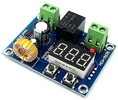 iHaospace Digital Low Voltage Protector Disconnect Switch Over Discharge Protection Module for 12-34V Lead Acid Lithium Battery