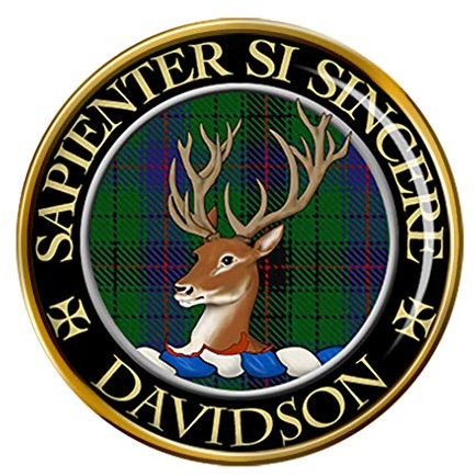 Family-crests.com Davidson Clan Écossais Broche Badge