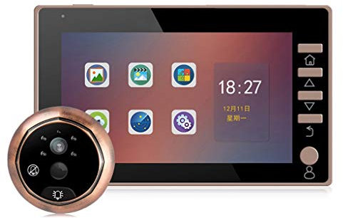 ARCH Front Door Camera,Video Peephole Viewer,Night Vision, Door Viewer,Surveillance Cameras For Villa House Office Apartment Home Security System