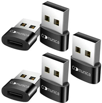 Adaptador USB C Hembra a USB Macho 3 Pack,Convertidor Cable Cargador Tipo A