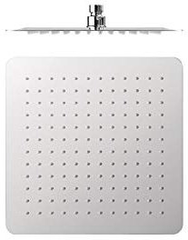 Rociador de ducha Dimensiones: 300x300 mm. Rótula orientable. Material: Acero inoxidable. Boquillas anticalcáreas. - Cromo