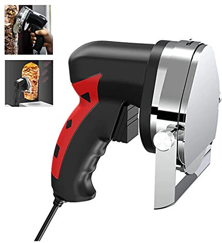 KELUNIS Commercial Electric Kebab Slicer Gyro Knife Shawarma Cutter Handheld Roast Meat Cutting Machine for Shawarma Doner Kebab