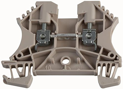 Morsettiera, DIN, 24A, Beige | Morsettiere Montaggio su Guida DIN CONNETTORI 10 X Qty - 102000000