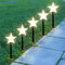GloBrite 5 Pack Star Garden Christmas Pathway Lights – LED Outdoor Christmas Lights, Battery Powered 39cm Stakes - IP44 Waterproof Decorations for Garden & Pathways