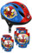 STAMP Boys Helmet + Elbow & Knee Pads Spidey, Blue/RED, S