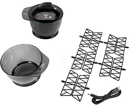 Mélangeur électrique de Crème Capillaire, Bol de Mélange de Couleur de Cheveux Rechargeable Mélangeur électrique Automatique de Crème de Coloration de Colorant Bol de Teinture de Cheveux Mélangeur Aut