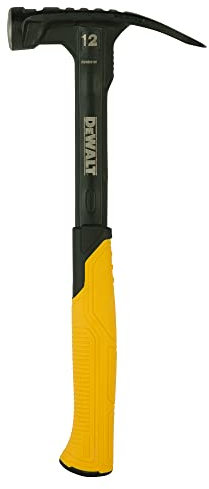DeWalt XP - Martello da carpentiere curvo, 340 g, martello a doghe, ammortizzante, martello da carpentiere