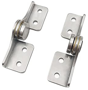 Aiyomi 1 Paio Cerniere Dinamometriche Controllo di Posizione Acciaio Inox 304 Cerniera di Smorzamento 270 Gradi Piccola Cardine A Bilico per Porta A Ribalta