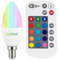 Ampoule bougie LED E14 RVB et blanc 470 lm à intensité variable avec télécommande [Luminea]