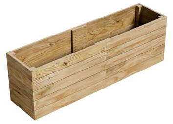Conka Garden - Wooden Raised Bed Kit - Large Garden Planters for Vegetables, Herbs, Flowers – Start Growing Plants Earlier & Better - Durable & Resistant FSC Treated Timber 76cm H, 60cm x 240cm