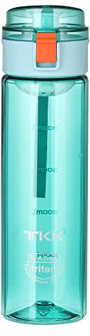 TKK Trinkflasche Kinder 500ml Auslaufsicher BPA-frei Tritan Wasserflaschen trinkflasche sport mit Filter für Kindergärten, Schulen Blau 1001
