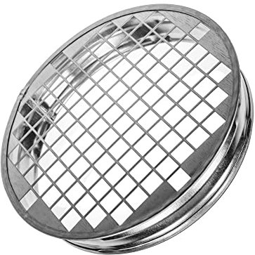 Vent Systems 150 mm Rund Verzinkter Stahl Belüftung Rohr Abdeckung mit Aluminiumgewebe - Lüftungsrohr Deckel/Regenhaube - Rohrabdeckung - Rohre Kappe für Innen und Außen - Trockner, HVAC