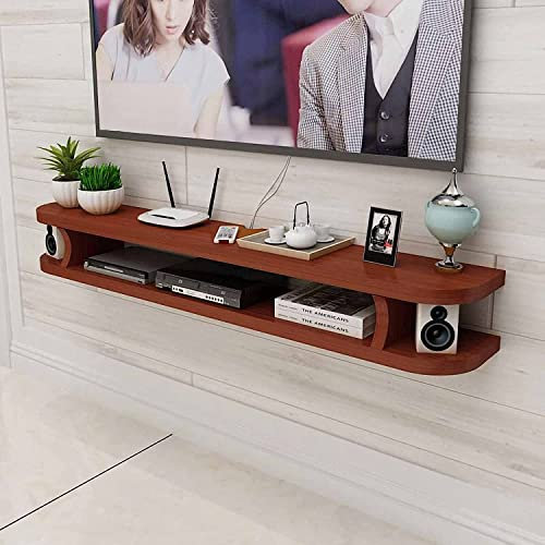 Wall Mounted TV Cabinet, Small Apartment Simple Floating TV Stand Cabinet, Wall-Mounted DVD/Blu-Ray Player Satellite TV Box Cable Box/A / 80cm