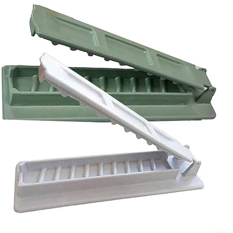 2 unids Kebab Maker Barbacoa Stringer Box Máquina de cuerda Parrilla Pincho Accesorios de herramientas al aire libre BBQ Gadget Turco, + Verde