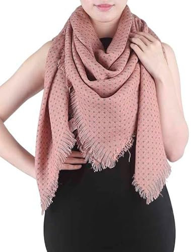 Generisch XXL Damen Schal Franzen rose