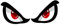 Facynde Eyes Sticker Manische Augen Aufkleber Label Aufkleber Böse Augen für Auto Motorrad Roller Helm Auto Motorrad Helm Mofa Roller Waschanlagenfest