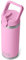 YETI Rambler Bouteille isotherme en acier inoxydable avec bouchon de paille assorti – 532 ml – Rose vif