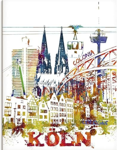 5D-Diamant-Malerei-Set zum Selbermachen, Pop-Art, Kölner Kathedrale (60 x 100 cm), Vollbohr-Diamant-Malerei-Set für Erwachsene und Kinder, Vollstrass-Leinwand-Stickerei, Kreuzstich, Kunsthandwerk,