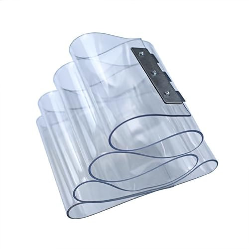 Plastic Door Curtain Windproof Thicken PVC Strip Door Suitable for Supermarkets and Shopping Malls(1.2x1.9m)