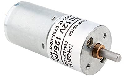 electronic starter DIY CHR-GM25-370 Permanentmagnet-Gleichstrommotor, Untersetzungsmotor, 6 V 12 V 24 V for intelligente Roboter, elektrische Vorhänge, Pumpenmotor(24v,60)