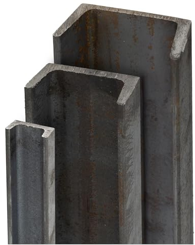 TJ U-Profil UNP S235 Stahl I 40 x 20 x 5 mm Länge 500 mm I ST37 Standard Stahlprofil I U-Schiene schwarz gewalzt I für Bauwesen, Maschinenbau, Landwirtschaft, Fahrzeugbau uvm