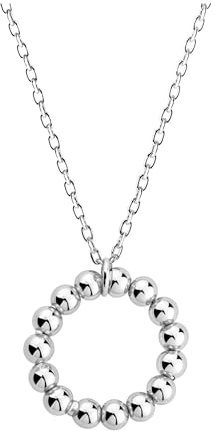Sofia Milani - Damen Halskette 925 Silber - Kugel Kreis Anhänger - N0784
