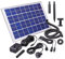 CLGarden Solar Springbrunnenpumpe NASP4-S Set mit Akku LED Beleuchtung Schlauch Pumpe für Springbrunnen Quellstein Garten Brunnen 500 l/h 12V