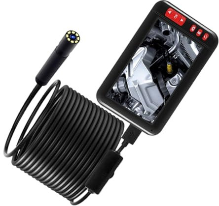 iplusmile 1satz Endoskopkamera Mit Lcd-display Industrielle Inspektionskamera Für Fahrzeugreparatur Und Schwer Zugängliche Bereiche Und Flexibel