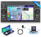 4G&64G 8-Core Podofo 7 Autoradio Bluetooth Für Ford Fiesta Focus Mondeo Transit Kuga C-Max S-Max Carplay Android Auto,WiFi GPS Navi HiFi/RDS/FM DSP,Radio 2 din mit Touchscreen+AHD Rückfahrkamera