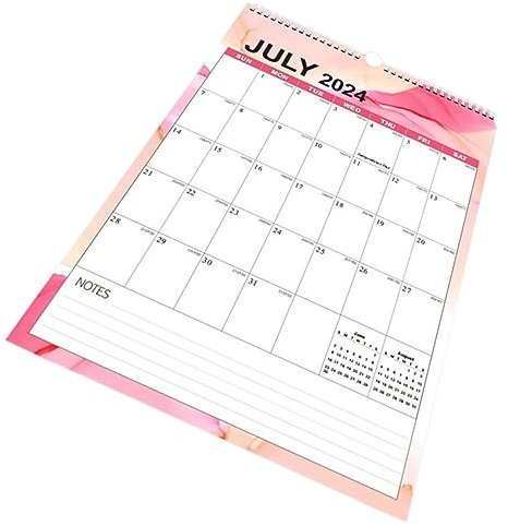 UTHCLO Monatlicher Wandkalender Mit Familienplaner Farbenfrohem Design Und Praktischen Notizfeldern Für Büro Und Zuhause Multinationale Feiertage Countdown Und Eventplanung